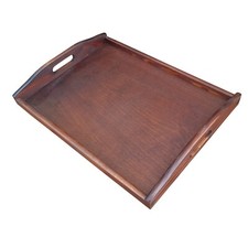 Serviertablett aus Holz 40 cm lang in brauner Farbe Serving Tray price
