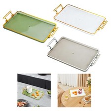 Serviertablett mit Griffen rechteckig Kaffeetasse Serviertablett moderne Kosmetik Serving Tray price