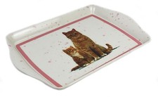 Katze Kätzchen Melamin Snack Serviertablett Ingwer Tabby schwarz weiß Schildpatt Serving Tray price