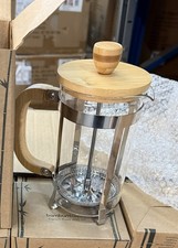French Press 600ml Kaffeebereiter Teebereiter Kaffeepresse aus Bambus & Glas French Press price