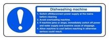 Geschirrspülmaschine Abschalten Trennen Sicherheitsschild - Wasserdicht Außenschild Dishwashing price