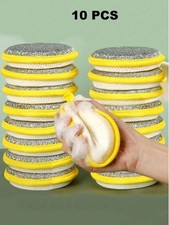 10 Stück doppelseitige Spülschwämme | Küchenreinigungspads für Töpfe & Pfannen Dishwashing price