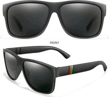 Leichte UV400 Schutz Polarisierte Sonnenbrille Quadratisches Gestell schwarz Outdoor Glasses price