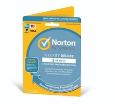Norton Security Deluxe 2026 Antivirus 3 Gerät 1 Jahr Sofortcode am selben Tag Security Devices price