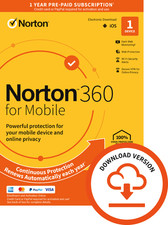 Norton 360 Mobile 1 Gerät 2026 Andrid iOS Sicherheit - 5 Minuten Lieferung Security Devices price