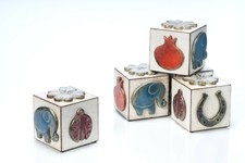 Glückswürfel, Dekoobjekt, handgefertigte Keramik, handbemalt Weihnachtsgeschenk Decorative Object price
