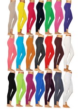 Damen Leggings lang Hose Baumwolle Leggins Röre Gamaschen Herren viele Farben Damen-Hosen price