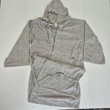 M&S Morgenmantel mittelgrau Damen Gürtel weich Kapuze Loungewear Damen-Nightgown und Robe price