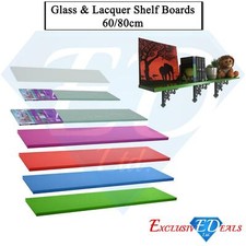 Glas Wandregal Brett 60 cm / 80 cm Länge Home Storage Deko Regal Wall Board price