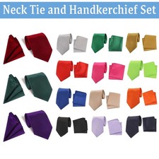 Herren Krawatte und Einstecktuch Einstecktuch Set Hochzeit Party Formell Business Arbeit Tie Set price
