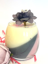 Deko Kerze Muttertag personalisiert 15. März rosa rot weiß Bling Decorative Candle price