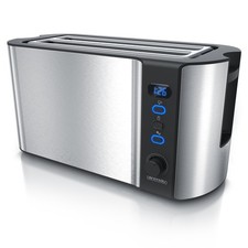 Arendo Frukost 4 Scheiben Toaster Display Auftaufunktion Warmhalten Edelstahl Toasters price