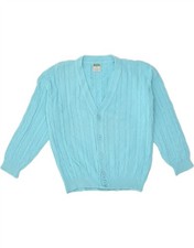 BENETTON Jungen O12 Strickjacke Pullover 11-12 Jahre Medium Türkis Baumwolle RW04 Jungen-Pullover & Strickjacke & Knitwear price