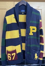 Authenticated Polo Ralph Lauren XL Varsity Letterman Cardigan Big Pony Iconic 67 Jungen-Pullover & Strickjacke & Knitwear price