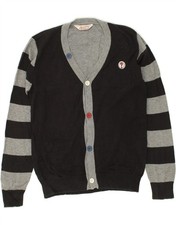 GUESS Jungen Grafik Strickjacke Pullover 10-11 Jahre schwarz gestreift AF04 Jungen-Pullover & Strickjacke & Knitwear price