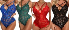 Sexy Reizwäsche Body Dessous Erotik Schwarz, Rot, Blau, Grün Gr. M ,L,XL,2XL,3XL Body price