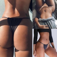 Sexy String Tanga Damen Bikini Thong Low Rise Unterwäsche Panties T-Rücke Strand Thong, String price