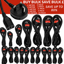 NETZKABEL UK-STECKER AUF IEC-KABEL (STÜCK NETZ WASSERKOCHER KABEL) C13 1 M/2 M/3 M/5 M/10 M POSTEN Power Cable price