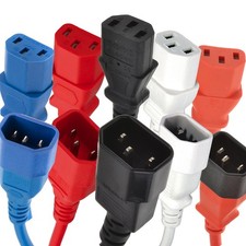 Strom Verlängerungskabel Kaltgerätestecker auf Buchse Wasserkocher Kabel C14/C13 0,5m/1m/2m/10m SET Power Cable price