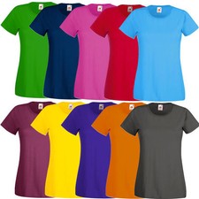 Fruit of the Loom Damen T-Shirt T Shirts S M L XL XXL Damen-T-shirt price