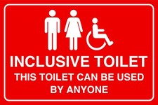Inklusive Toilette Diese Toilette kann von jedem benutzt werden Sicherheitsschild Design 4 Toilet price