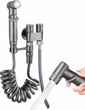 Hand-Bidet-Sprüher-Kit 1-in-2-Out Dual Control Valve WC Bum Gun UK Toilet price