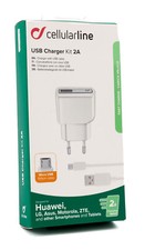 Cellularline USB auf Micro USB Netz-Ladegerät Kit Ultra weiß Netzteil Fast 159 Ladegeräte & Kits price