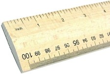 Holzlineal 1 Meter Hof Stick Lineal Imperial & Metrisch mm cm Zoll mit Griff Ruler price