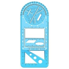 Multifunktionales geometrisches Lineal Geometrie Zeichenschablone Messwerkzeug Schule Ruler price