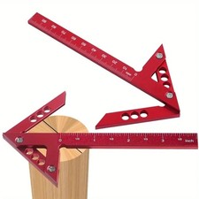 Aluminium Center Finder Holzbearbeitung Quadrat 45 90 Grad Winkel Lineal Werkzeug Ruler price
