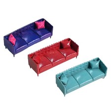 Dreisitzer Sofa Modellkunstwerk dekorative Miniaturmöbel im Maßstab 1:64 Three-Seater Sofa price