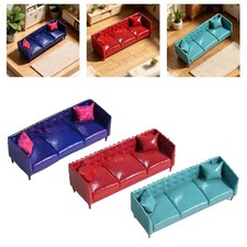 Dreisitzer Sofa Modell Dekoration Ornament Resin Puppenhaus Couch im Maßstab 1:64 Three-Seater Sofa price