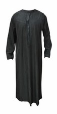 Thobe Thowb langes Herrenkleid traditionelle ethnische Kleidung Kostüm schwarz bescheiden neu Modest Clothing price