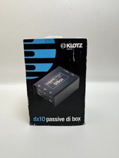 Klotz DX10 DI Box passive DI Direct Injection Bühne Studio Audio Equipment NEU Studio und Stage Equipment price