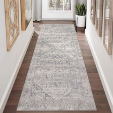 Homcomodar Vintage Runner Teppich mit Gummirücken 65x180cm Distressed Flur Runner Teppich price