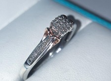 Sterlingsilber & 10k massives Gold echter Diamant Ehering Größe 10,25 Gold Wedding Band price