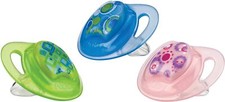 3x Nuby Schnuller Schnuller 18+ Monate Erwachsene Kleinkind Baby Sauger Silikon Sicherheit Pacifier price