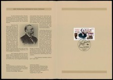 GERMANY FOLDER 1997/12 HEINRICH VON STEPHAN UPU Folder price