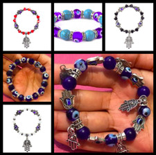 Türkisch Blau Evil Eye Hamsa Hand von Fatima Nazar Boncuk Glücksbringerarmband Baby-Evil Eye Beads price