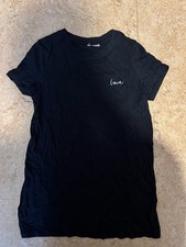 Mädchen T-Shirt XS Schwarz Kurzarm Rundhals Stickerei „love“ Mädchen-T-shirt price