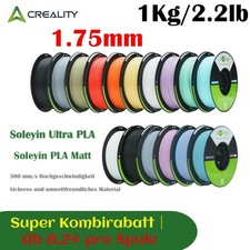 Creality Soleyin Ultra PLA & PLA Matt 3D Drucker filament 1,75mm 1KG Schwarz Filament price