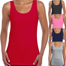 Gildan Damen ärmelloses T-Shirt Tank Top Shirt S M L XL XXL Damen-Tank Top price