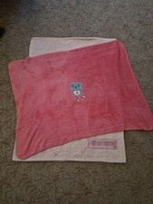 2x Babydecke Mädchen Plüsch / Weich Rosa 75x 98cm Baby-Decke price