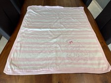 Baby Decke aus Obermaterial Baumwolle Rosa gestreift für Mädchen 100x80cm Baby-Decke price