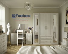 Fertig montierter Portobello Kaschmir Kleiderschrank Schubladen komplett Schlafzimmermöbel Kommode / Vanity Table price