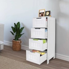 Hochglanz Kommode 4 Schubladen Hoch Breit Nachttisch Schrank Schlafzimmer Möbel Kommode / Vanity Table price