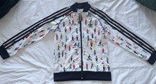 Adidas Mädchen bedruckte Trainingsjacke 7-8 Jahre selten Mädchen-Tracksuit price