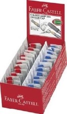 Faber Castell Eraser Cap Radierer Radierkappe für Stifte 2 Stück versch. Farben Eraser price
