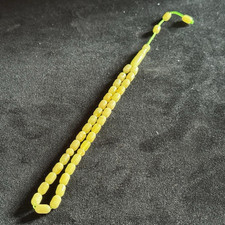 Islamische Gebetsperlen Tasbih/Misbaha (Misbaha) gelbe Perlen mit grüner Kordel Prayer Beads price