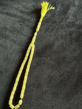 Gelbe Perlen Islamische Gebetsperlen Tasbih/Misbaha mit hängender Quaste Prayer Beads price